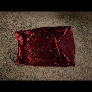 Velvet skirt